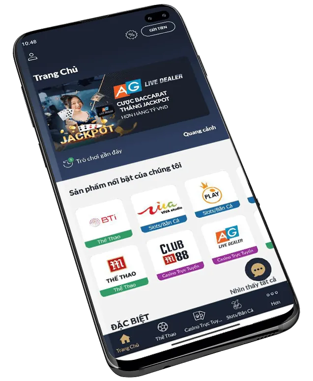 Các loại trò chơi và cá cược trên KJC Android